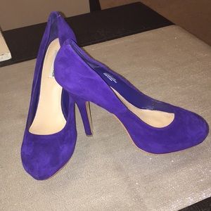 Steve Madden Traisie Pump Suede Purple Indigo9M